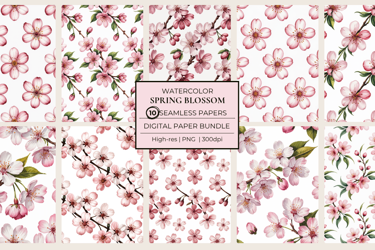Spring Blossom Seamless Papers