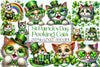 St Patrick's Day Cats Clipart Bundle 3