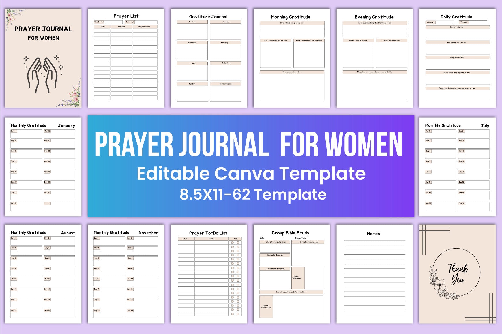 Prayer Journal for Women