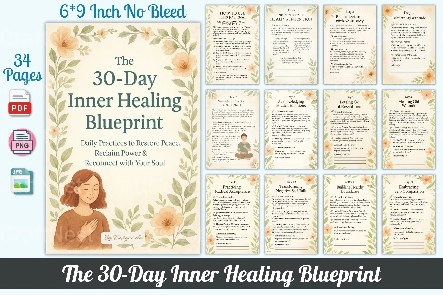 30-Day Inner Healing Blueprint - CraftNest - Digital Crafting and Art