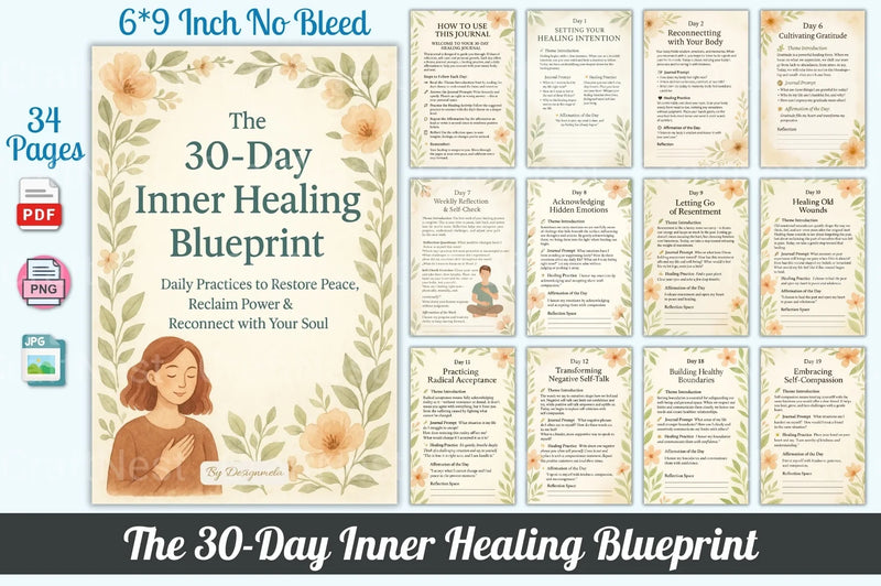 30-Day Inner Healing Blueprint - CraftNest - Digital Crafting and Art