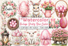 Vintage Dusty Rose Easter Clipart Bundle