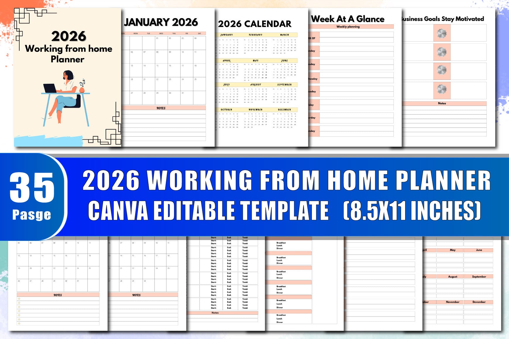 Working From Home Planner