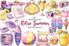 Cute Retro Summer Clipart Bundle