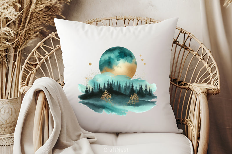 Mystical Moon Clipart Bundle - CraftNest - Digital Crafting and Art