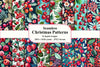 Watercolors Christmas Seamless Pattern Digital Paper