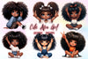 Cute Afro Girl Clipart Bundle 2