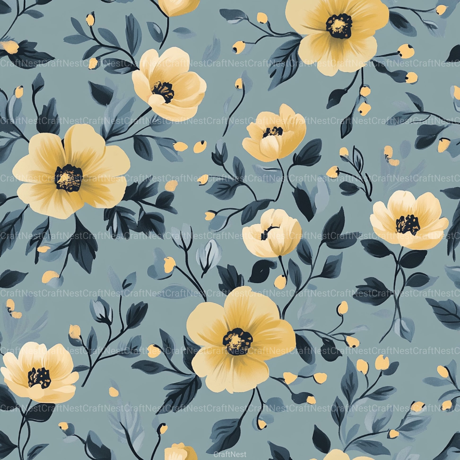 Floral Pattern Background Clipart Bundle 3 - CraftNest - Digital Crafting and Art