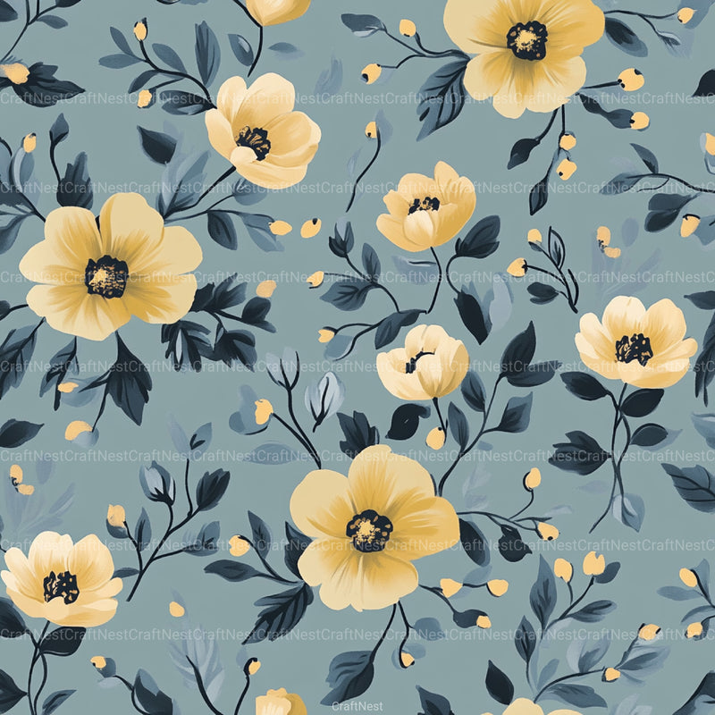 Floral Pattern Background Clipart Bundle 3 - CraftNest - Digital Crafting and Art