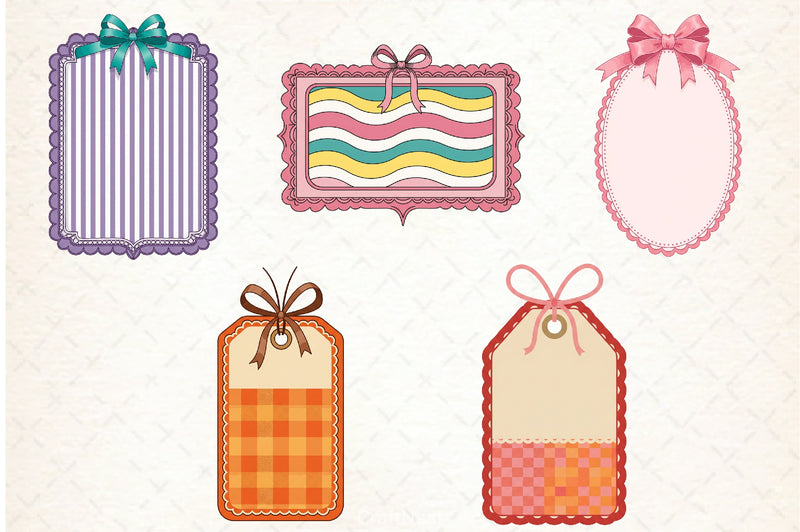 Coquette Border Frame Clipart Bundle - CraftNest - Digital Crafting and Art