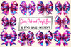 Shiny Pink & Purple Bow Clipart Bundle