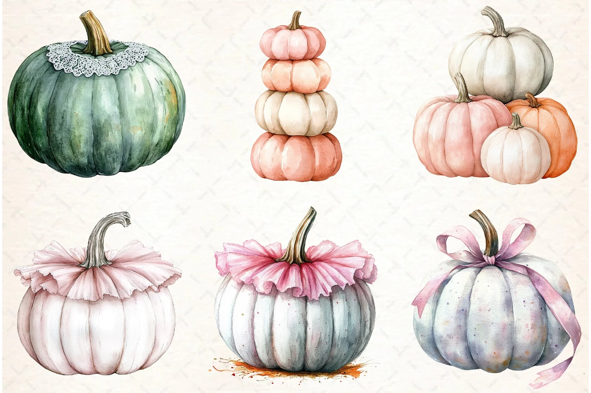 Coquette Pumpkin Clipart Bundle - CraftNest - Digital Crafting and Art