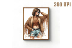 Boho Girls Clipart Bundle - CraftNest - Digital Crafting and Art