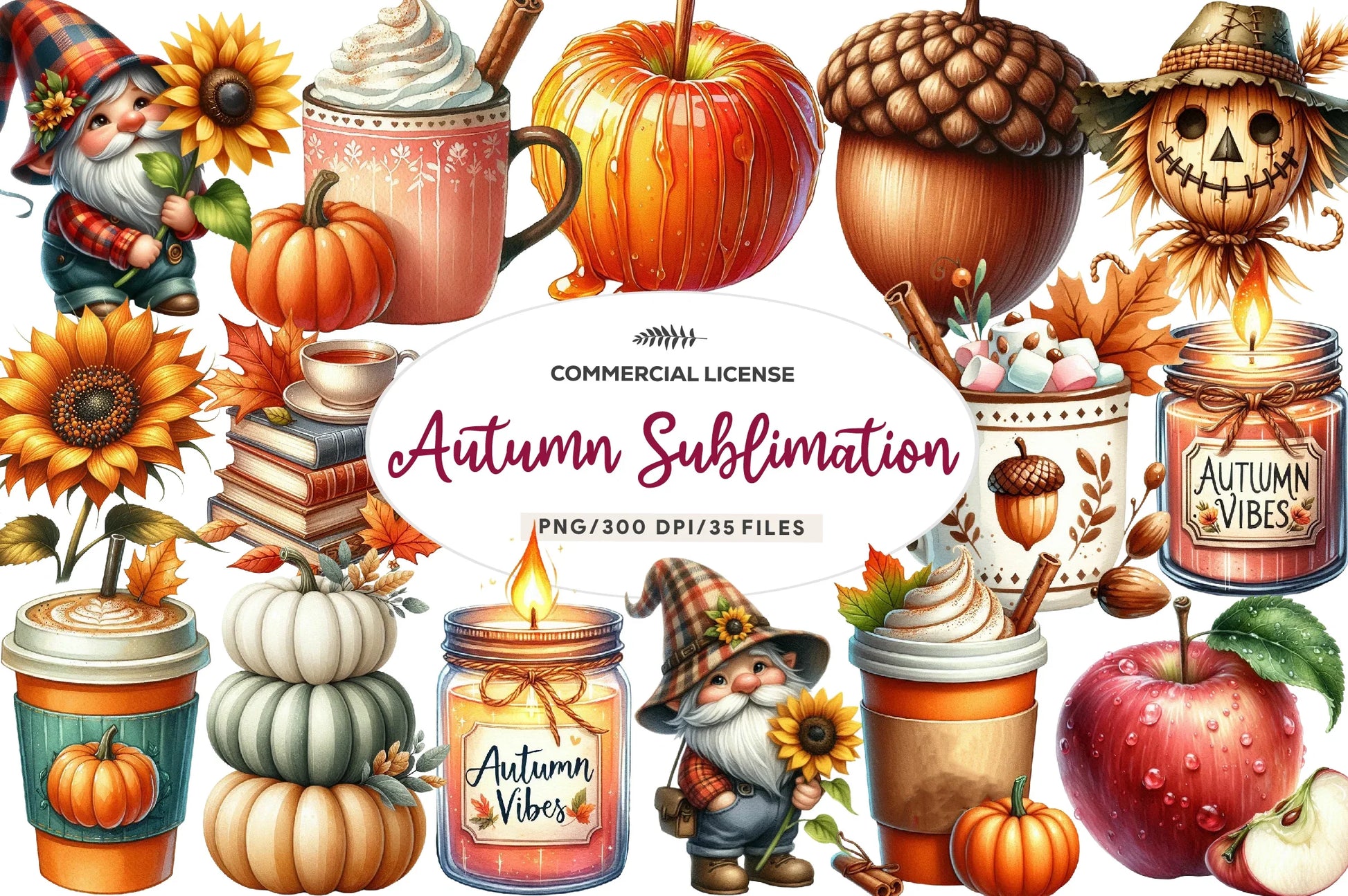 Autumn Clipart Bundle - CraftNest - Digital Crafting and Art