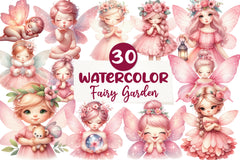 Fairy Garden Clipart Bundle 1 - CraftNest - Digital Crafting and Art