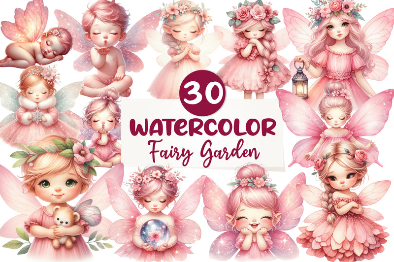 Fairy Garden Clipart Bundle 1 - CraftNest - Digital Crafting and Art
