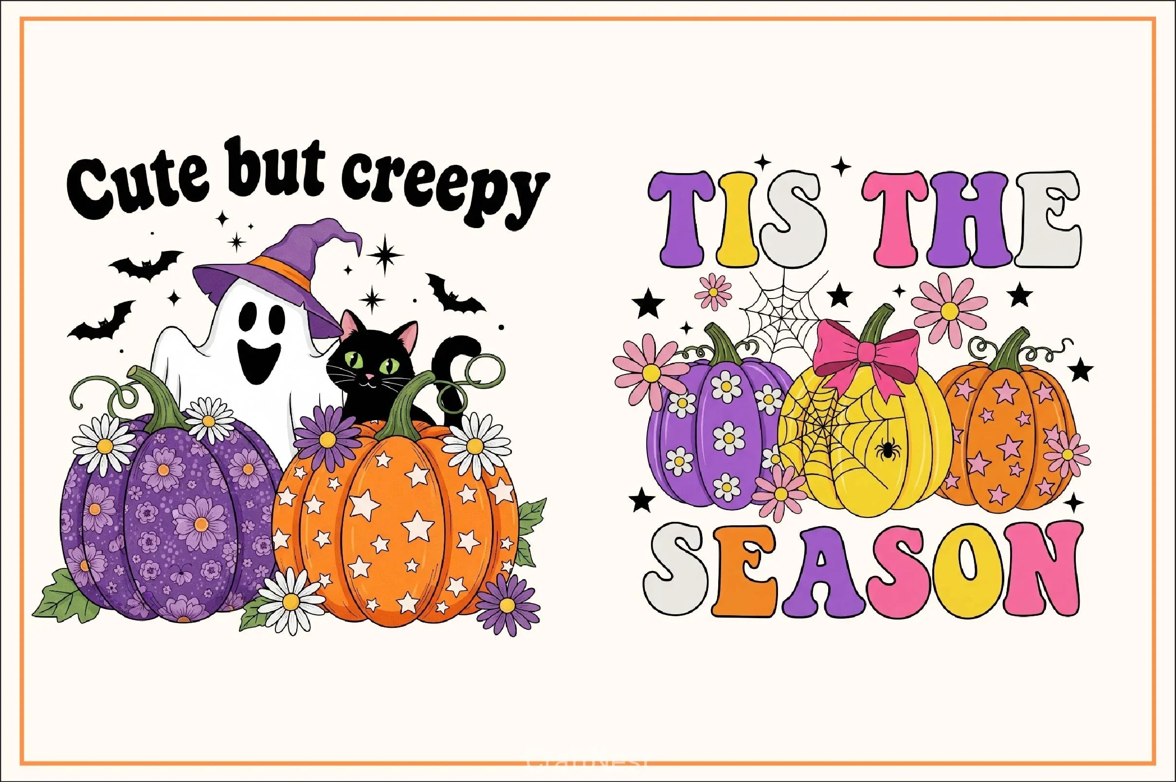 Groovy Halloween Clipart Bundle 13 - CraftNest - Digital Crafting and Art