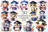 Graduation Animals Clipart Bundle 2