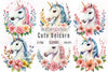 Cute Unicorn Clipart Bundle 12