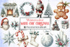 White Chic Christmas Clipart Bundle 24