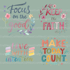 Positive Quotes 2 Clipart Bundle - CraftNest - Digital Crafting and Art