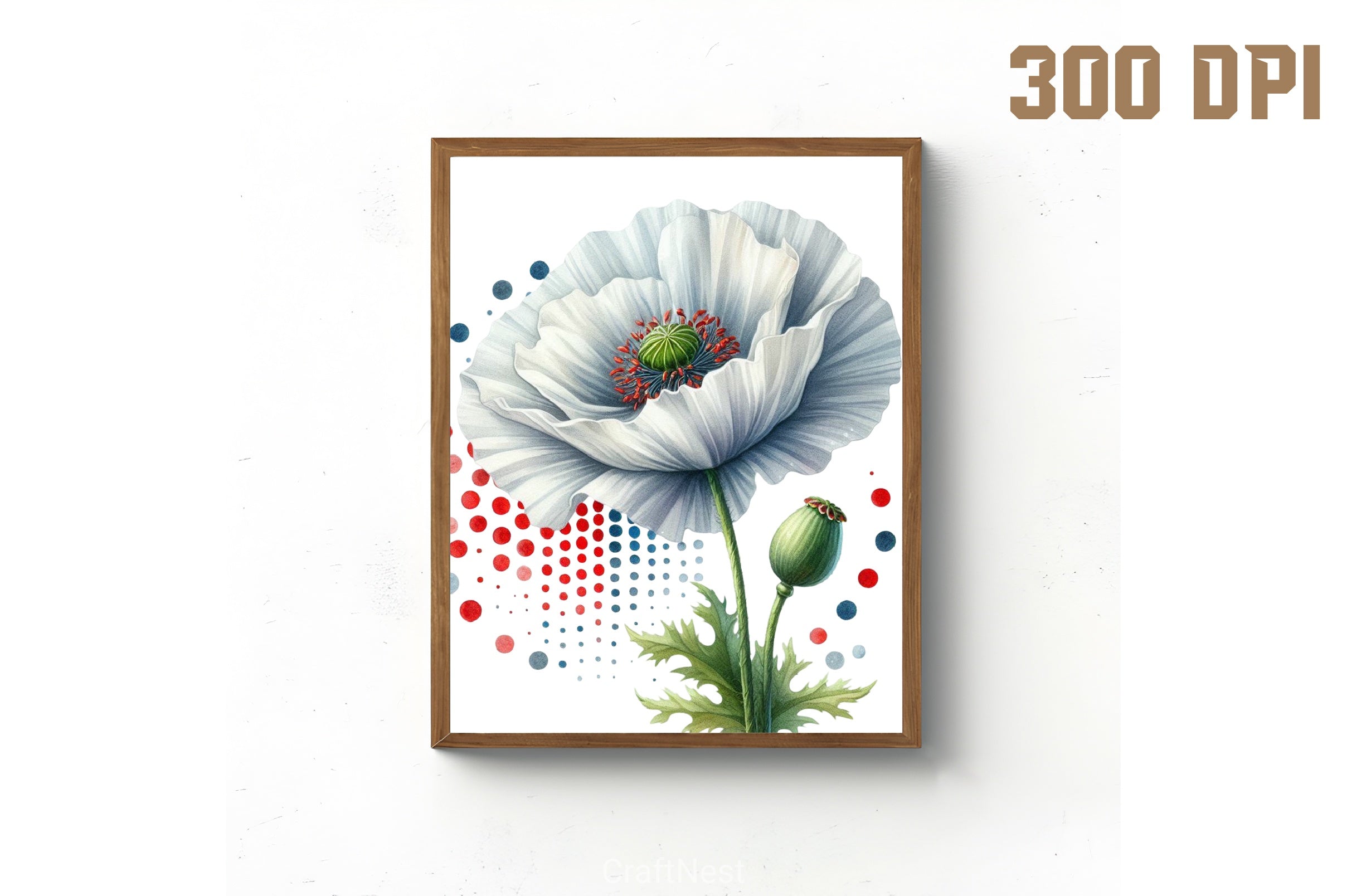 Patriotic Floral Clipart Bundle 1 - CraftNest - Digital Crafting and Art