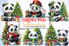 Christmas Panda Clipart Bundle 4