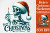 Retro Christmas Skeleton Clipart Bundle 1