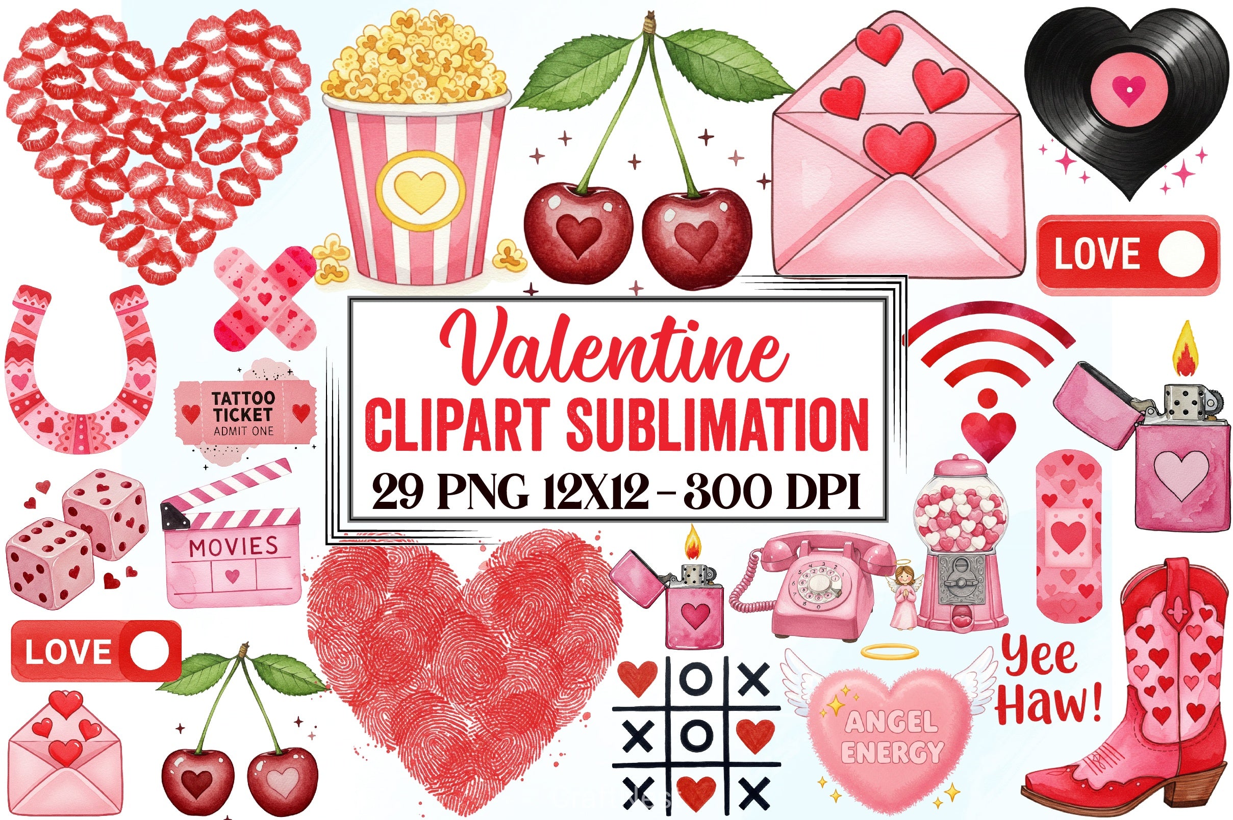 Valentine Clipart Bundle 1 - CraftNest - Digital Crafting and Art