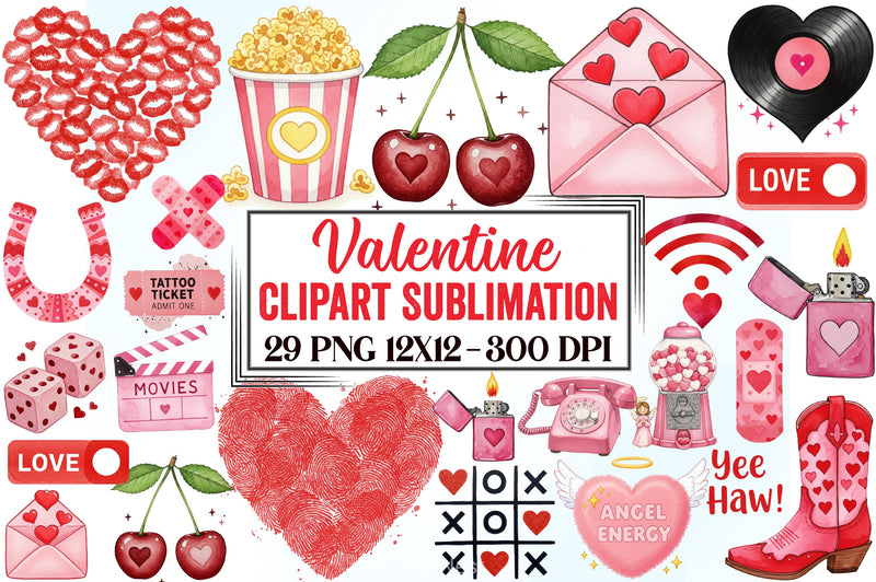 Valentine Clipart Bundle 1 - CraftNest - Digital Crafting and Art