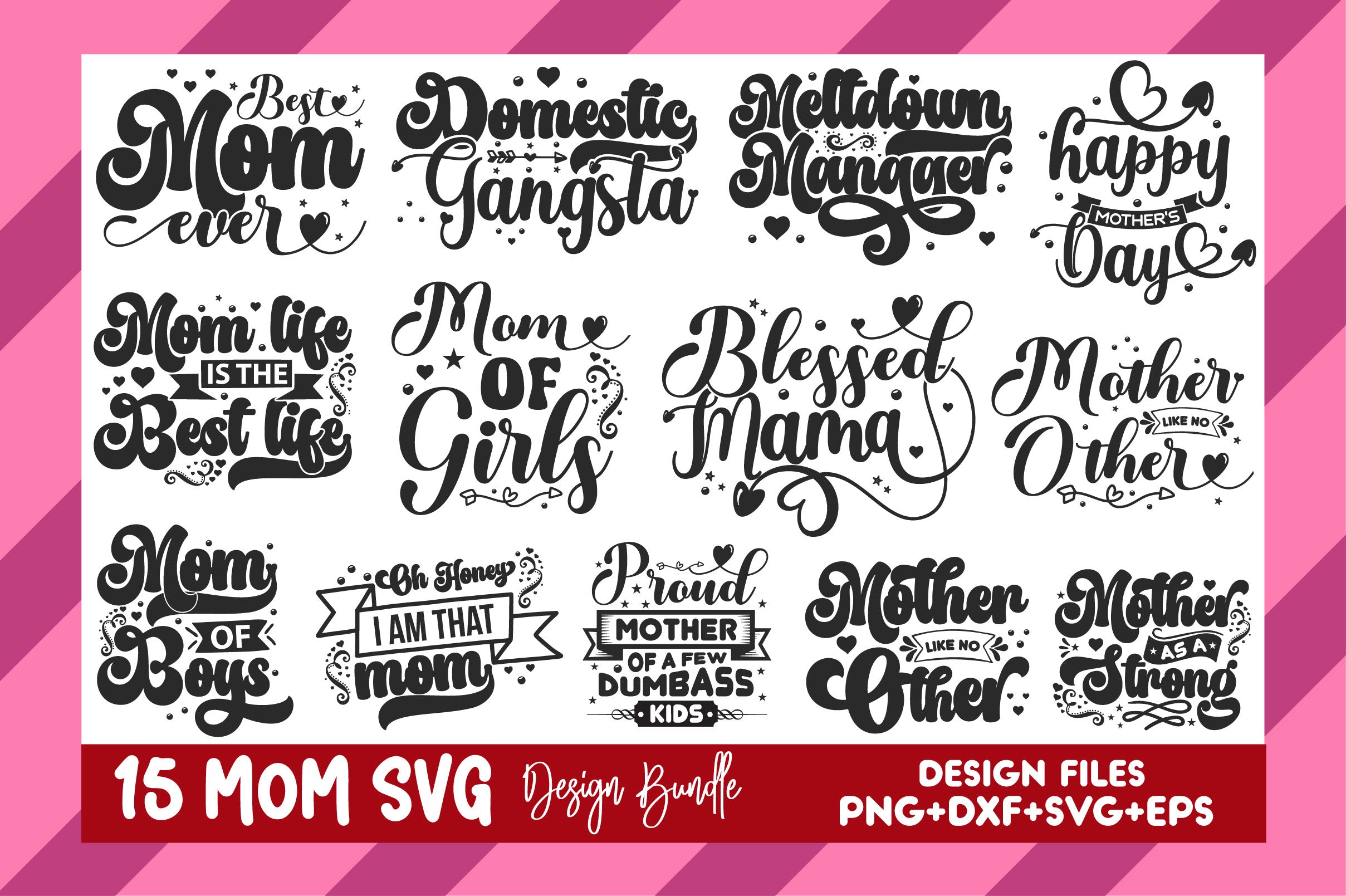 Mom SVG Bundle 3 - CraftNest - Digital Crafting and Art
