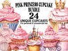 Pink Princess Cupcakes