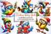 Christmas Bird Clipart Bundle 1