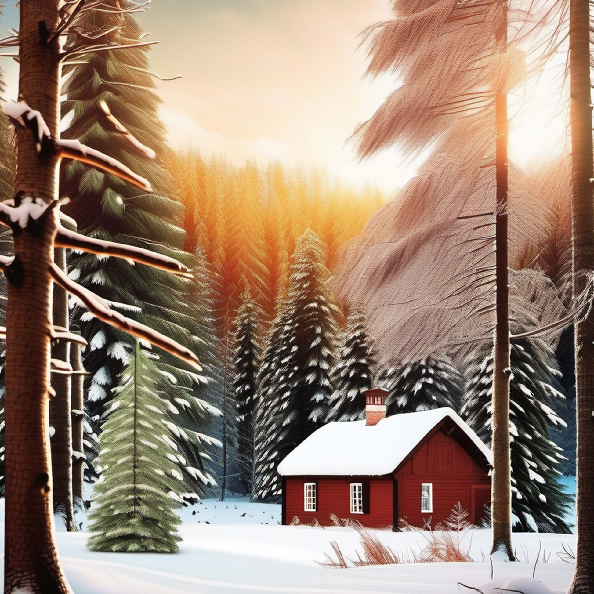 Winter Seamless Digital Paper 3 - CraftNest - Digital Crafting and Art