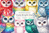 Bright Owl Clipart Bundle 2