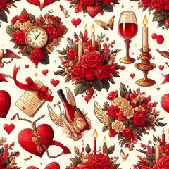 Valentine Red Seamless Digital Paper - CraftNest - Digital Crafting and Art