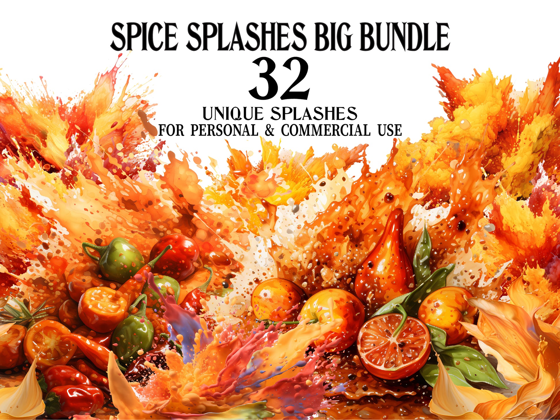 Spice Splashes Clipart - CraftNest