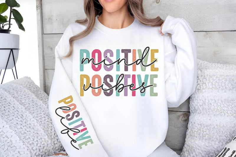 Positive Affirmations Life Mind Vibes SVG - CraftNest - Digital Crafting and Art
