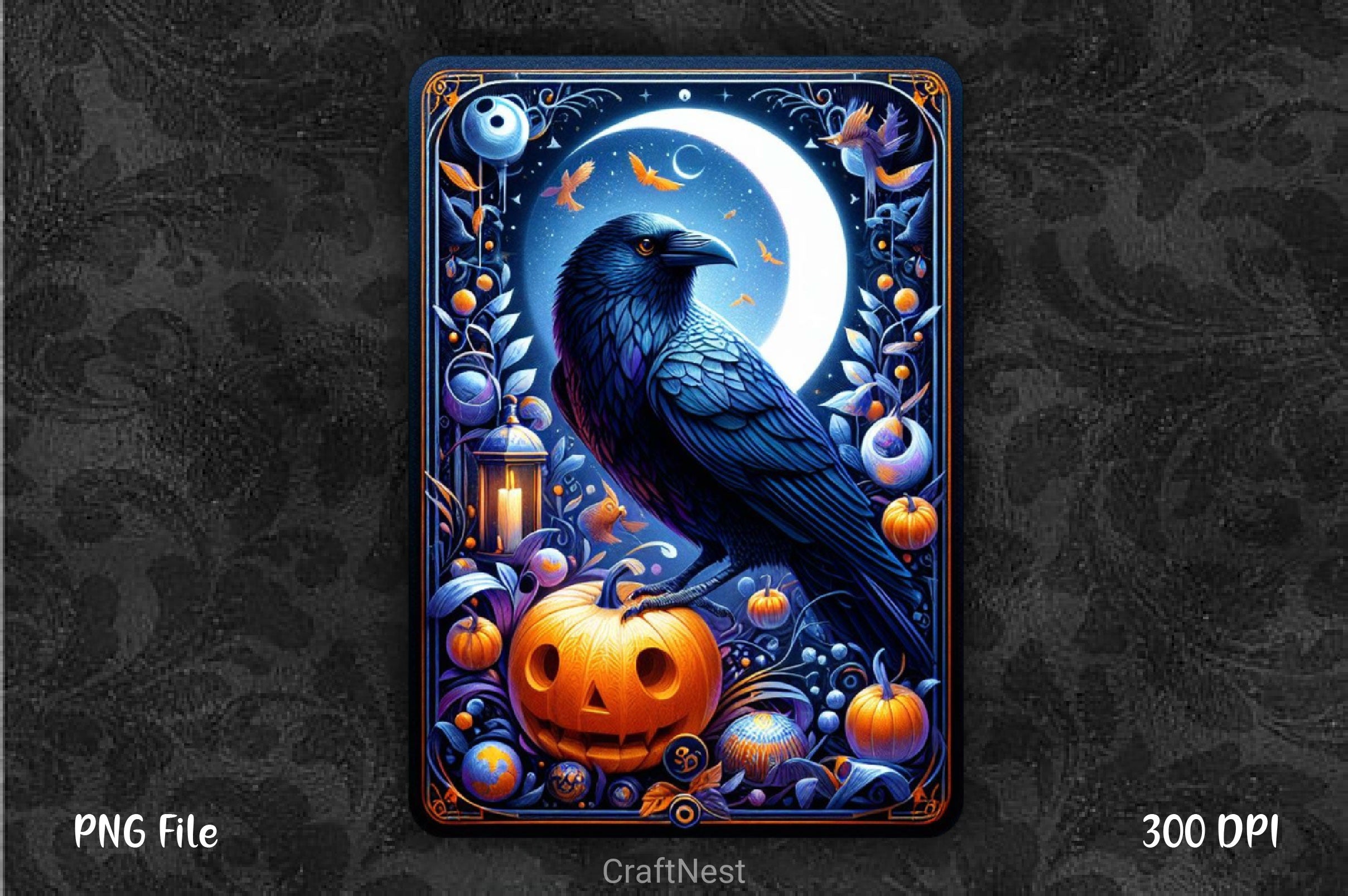 Raven Bird Tarot Card Clipart Bundle 20 - CraftNest - Digital Crafting and Art