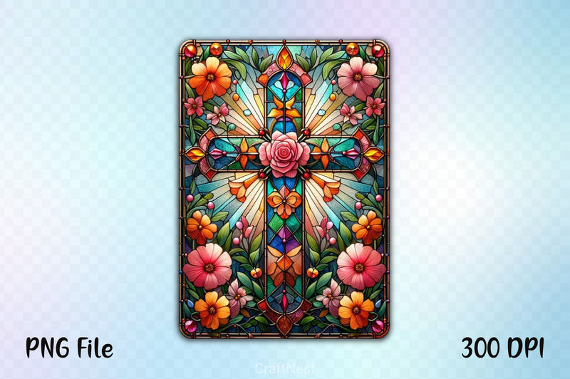 Stained Glass Cross Tarot Card Clipart Bundle 18 - CraftNest - Digital Crafting and Art