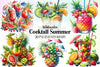 Tropical Cocktail Clipart Bundle