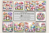 Kawaii Mushrooms Background Papers