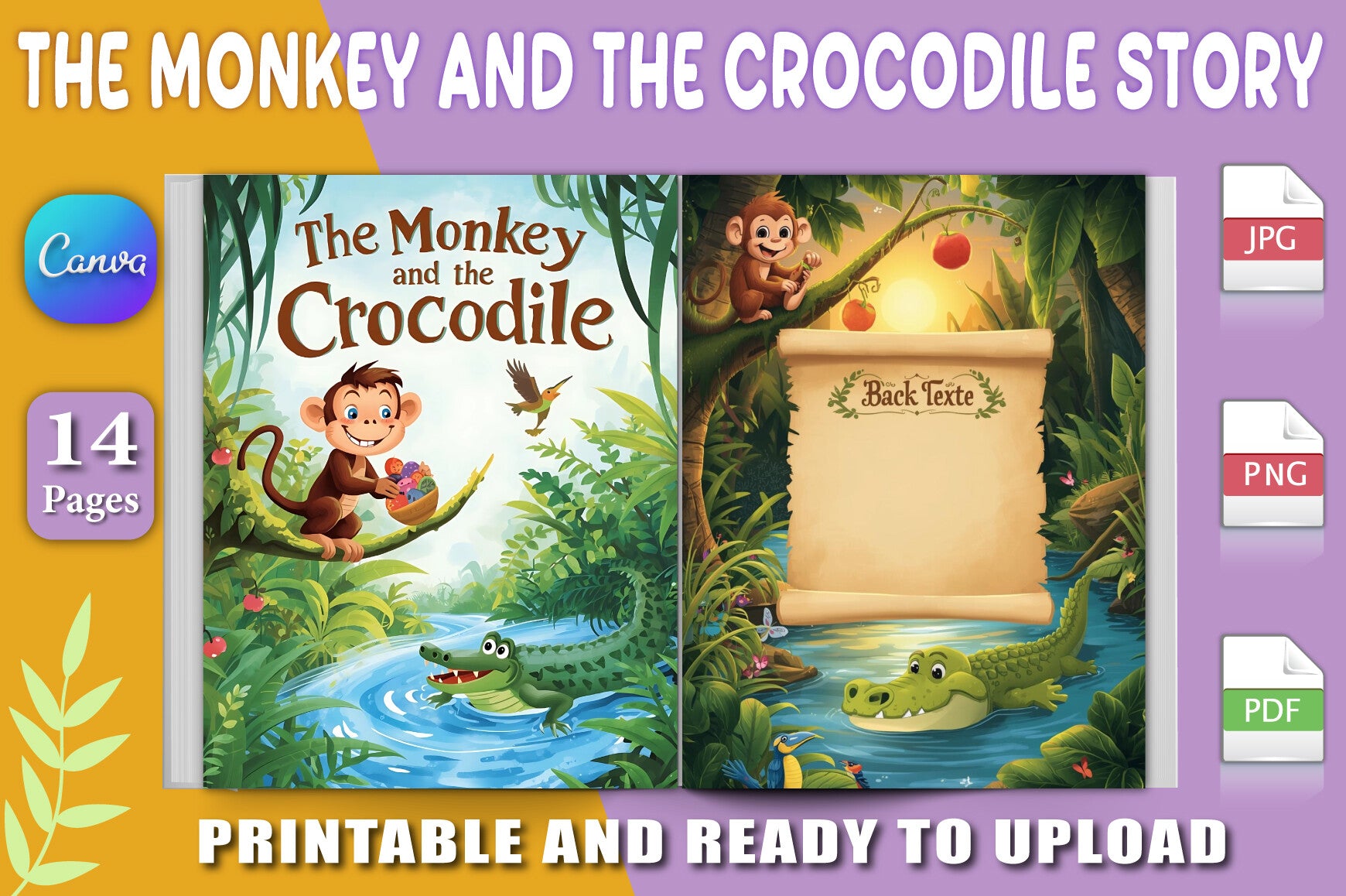 The Monkey and the Crocodile Book