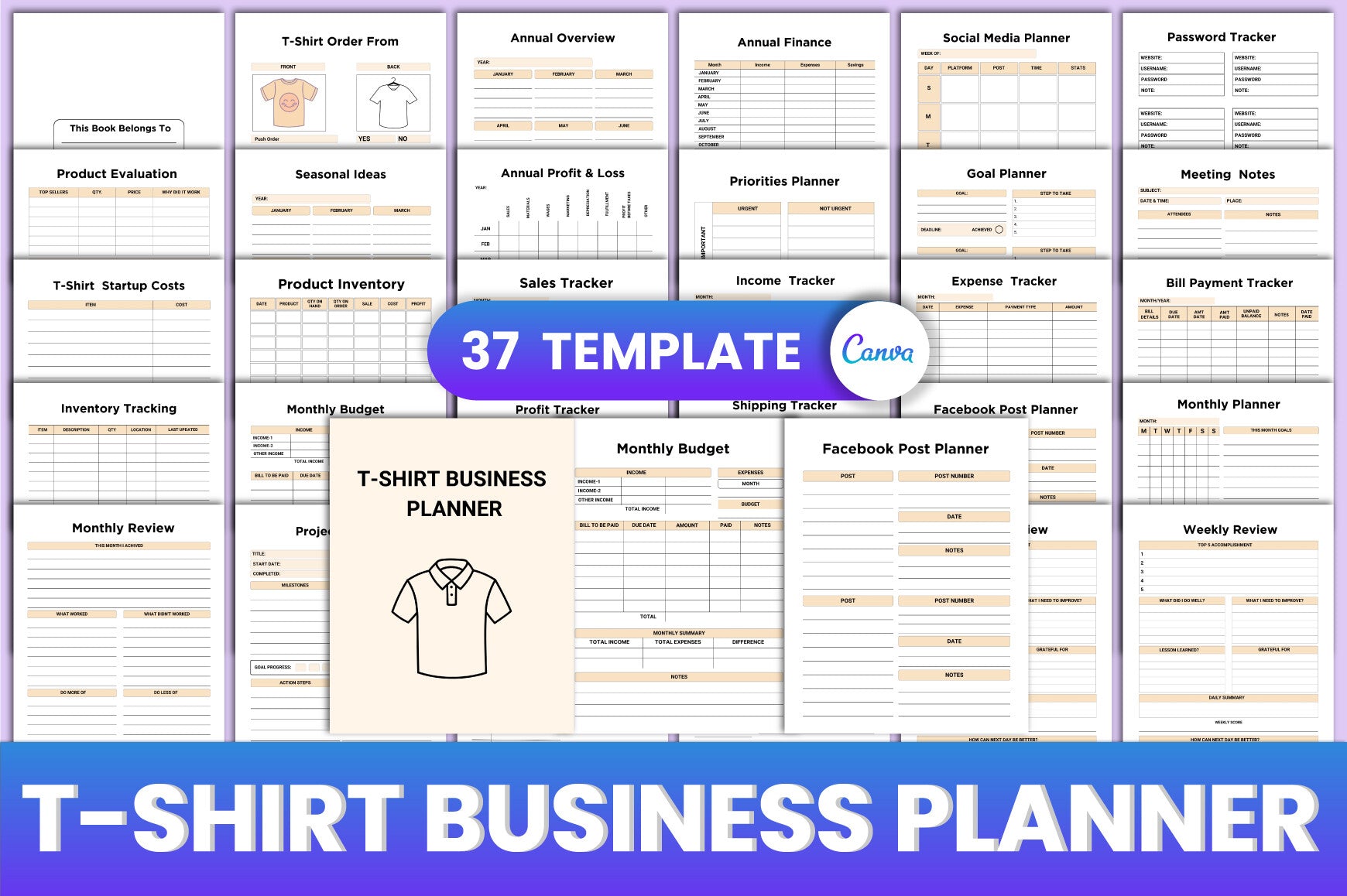 T-Shirt Business Planner