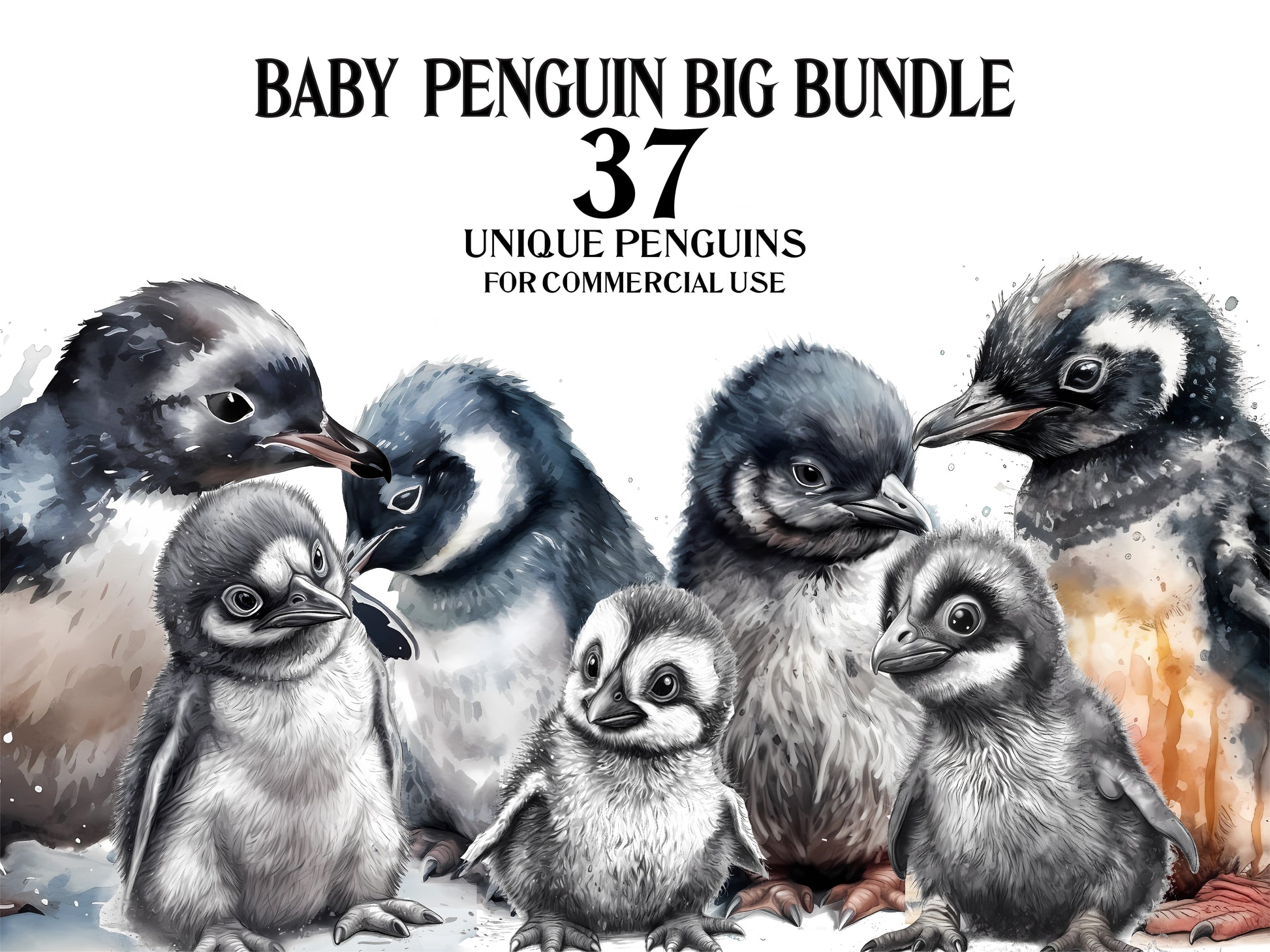 Baby Penguins Clipart - CraftNest