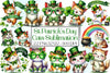 St Patrick's Day Cats Clipart Bundle
