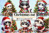 Christmas Cat Clipart Bundle 3