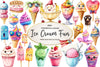 Ice Cream Fun Collection Clipart Bundle