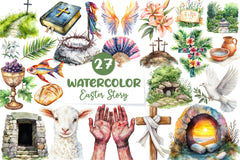 Easter Story Clipart Bundle - CraftNest - Digital Crafting and Art
