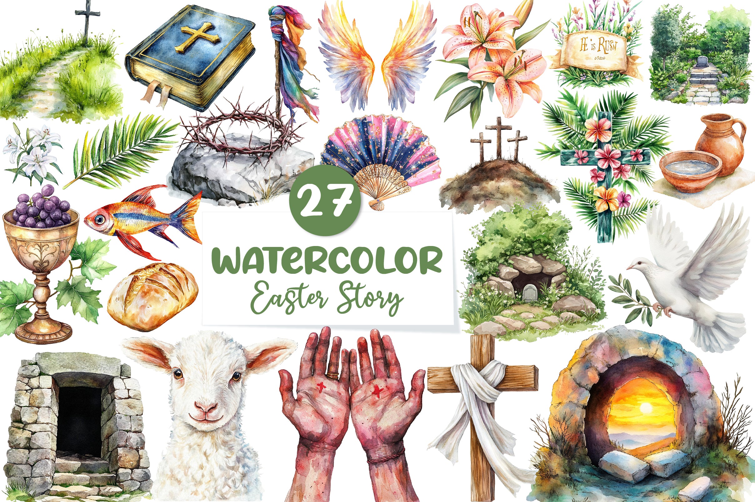 Easter Story Clipart Bundle - CraftNest - Digital Crafting and Art